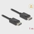 DELOCK Kabel DisplayPort 2.1 muški > DisplayPort muški 16K 80 Gbps 1 m crni